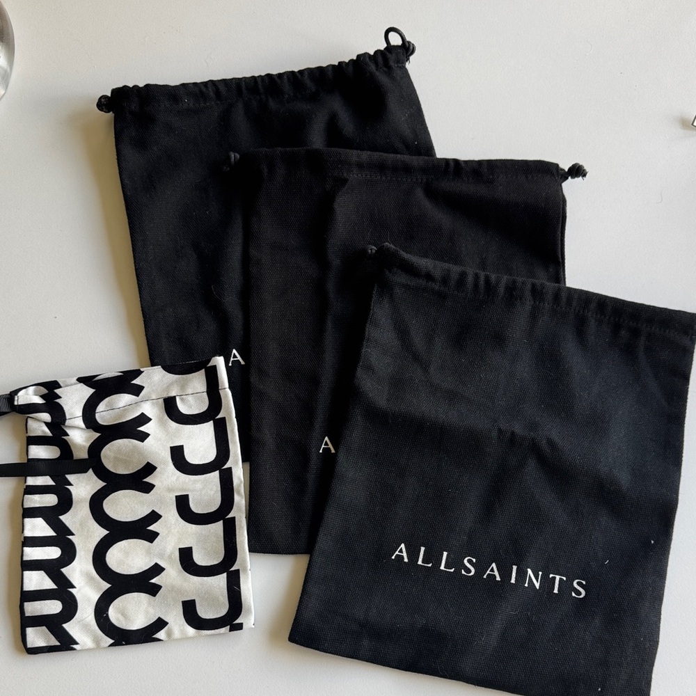All Saints Black Drawstring Bags plus one Marc Jacobs